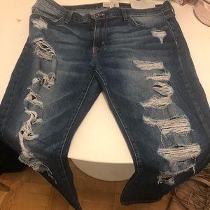 Current Elliot ripped trendy jeans